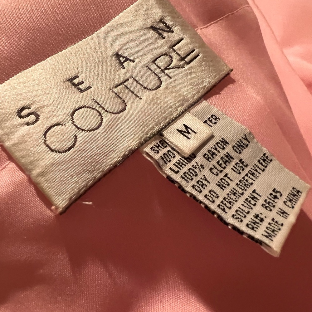 Sean Couture pink prom gown